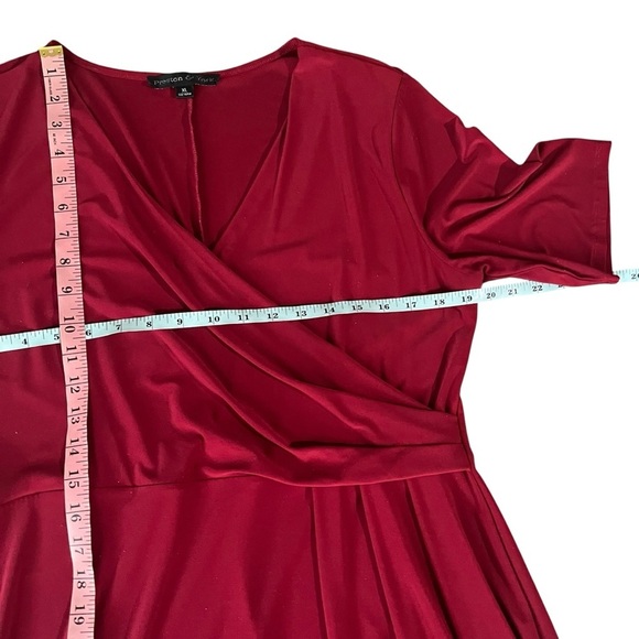 Preston & York by Dillard’s Red Wine Elegant Maxi Dress Size XL - Picture 5 of 8